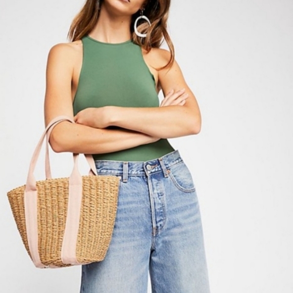 Free People Feels Right Olive Seamless Bodysuit - Picture 2 of 8